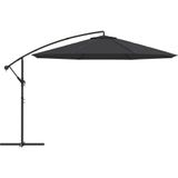 VidaXL Zweefparasol Aluminium Paal 350 cm Zwart