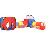 vidaXL Kinderspeeltent met 250 ballen 190x264x90 cm meerkleurig