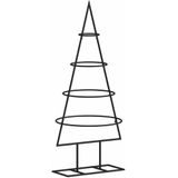 vidaXL Kerstdecoratie kerstboom 60 cm metaal zwart