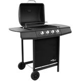 VidaXL Gasbarbecue Grill 4 Branders Zwart