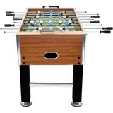 VidaXL Voetbaltafel 60 Kg 140x74.5x87.5 cm Staal Lichtbruin en Zwart