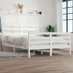 vidaXL-Bedframe-massief-grenenhout-wit-120x200-cm