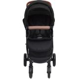 vidaXL Kinderwagen 3-in-1 staal antracietkleurig