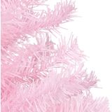 vidaXL Kunstkerstboom met verlichting en kerstballen 120 cm PVC roze