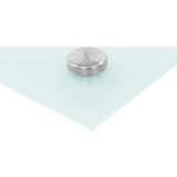 vidaXL Spatscherm keuken 90x40 cm gehard glas wit