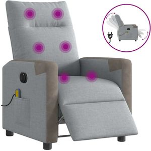 Massagestoel - Elektrisch Verstelbaar - Comfortabel - Zwart - Materiaal: Stof