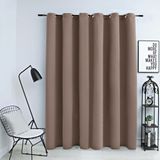 vidaXL-Gordijn-verduisterend-met-metalen-ringen-290x245-cm-taupe