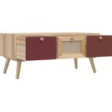 VidaXL Salontafel met Lades 80x40x35,5 cm - Bewerkt Hout