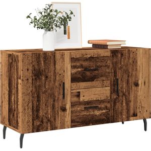 vidaXL Dressoir 100x36x60 cm bewerkt hout oud houtkleurig