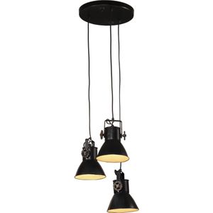 vidaXL Hanglamp 25 W E27 30x30x100 cm zwart