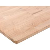 VidaXL Vierkant Tafelblad 60x60x1,5 cm - Onbehandeld Massief Eikenhout