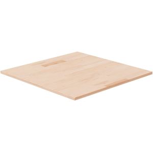 VidaXL Vierkant Tafelblad 60x60x1,5 cm - Onbehandeld Massief Eikenhout