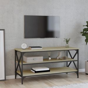 vidaXL Tv-meubel 100x40x50 cm bewerkt hout sonoma eikenkleurig