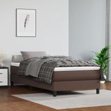 vidaXL-Boxspringframe-kunstleer-bruin-90x200-cm