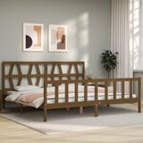 VidaXL Bedframe Massief Hout Honingbruin 200x200 cm