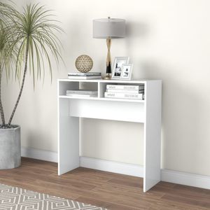 vidaXL Wandtafel 78x30x80 cm bewerkt hout wit