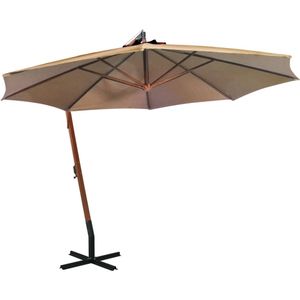 vidaXL-Zweefparasol-met-paal-3,5x2,9-m-massief-vurenhout-taupe