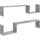 vidaXL-Wandschappen-2-st-100x15x20-cm-spaanplaat-betongrijs