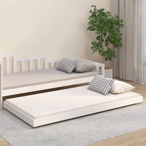 vidaXL-Bedframe-massief-grenenhout-wit-100x200-cm