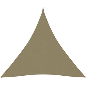 vidaXL Zonnescherm driehoekig 3x3x3 m oxford stof beige