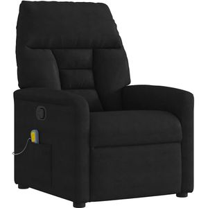 vidaXL - Massagestoel - Microvezelstof - Zwart