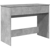 vidaXL Kaptafel met spiegel 100x45x76 cm betongrijs