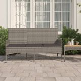 vidaXL-Tuinbank-3-zits-met-kussens-poly-rattan-grijs