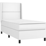 vidaXL-Boxspring-met-matras-en-LED-kunstleer-wit-90x190-cm