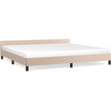 vidaXL-Bedframe-met-hoofdbord-kunstleer-cappuccinokleurig-200x200-cm