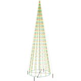 vidaXL Kegelkerstboom 1134 LED's meerkleurig 230x800 cm