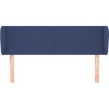 VidaXL Hoofdbord met Randen 103x23x78/88 cm Stof Blauw