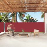 vidaXL-Windscherm-uittrekbaar-160x1000-cm-rood