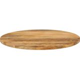 vidaXL Tafelblad rond Ø 90x2,5 cm massief ruw mangohout