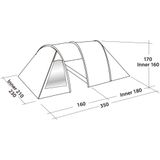 Easy Camp Tent Galaxy 300 3-persoons rustiekgroen