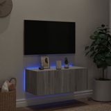 vidaXL-Tv-wandmeubel-met-LED-verlichting-80x35x31-cm-grijs-sonoma