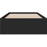 vidaXL Bedframe met lades bewerkt hout zwart 90x190 cm
