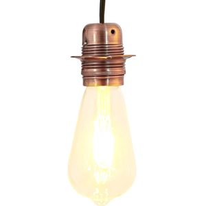 vidaXL Lamphouders 2 st rood brons E27