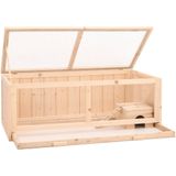 vidaXL Hamsterkooi 104x52x38 cm massief vurenhout