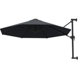 VidaXL Wandparasol 300 cm - Metalen Paal - Antraciet