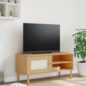 vidaXL-Tv-meubel-SENJA-106x40x49-cm-rattan-massief-grenenhout-bruin