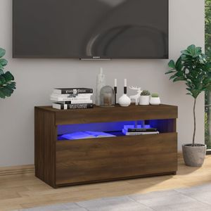 vidaXL TV-meubel met LED-verlichting 75x35x40 cm - Bruineikenkleurig
