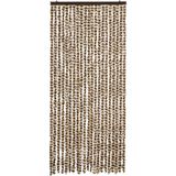 vidaXL-Vliegengordijn-90x200-cm-chenille-beige-en-bruin