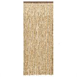 vidaXL-Vliegengordijn-90x200-cm-chenille-beige-en-bruin