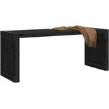 vidaXL-Tuinbankje-verlengbaar-212,5x40,5x45-cm-grenenhout-zwart