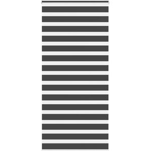 vidaXL Zebra rolgordijn 100x200 cm stofbreedte 95,9 cm zwart