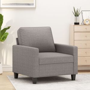 vidaXL Fauteuil 60 cm stof taupe