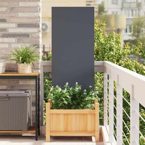 vidaXL Tuin decoratief paneel Antraciet 50 x 140 cm Koudgewalst staal