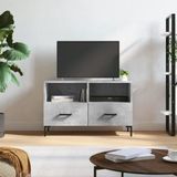 VidaXL TV-meubel 80x36x50 cm - Bewerkt Hout - Betongrijs