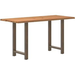 vidaXL Bartafel rechthoekig 180x80x92 cm massief eikenhout lichtbruin