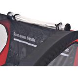 vidaXL Fietstrailer 30 kg zwart en rood